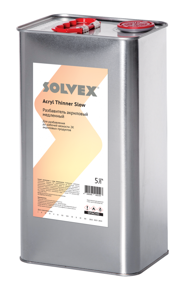 Solvex Acrylic Thinner, Low Evaporation Rate - 1